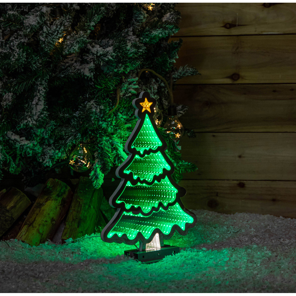 Samuel Alexander Light Up Infinity Standing Christmas Tree with Metal Base 40cm Image 3