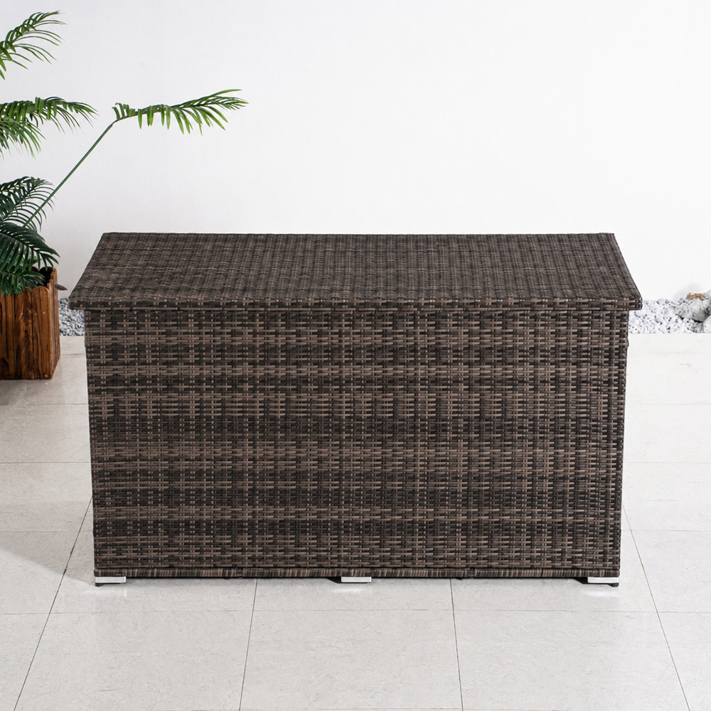 Direct Wicker 980L Large Brown Garden Rattan Storage Box Image 2