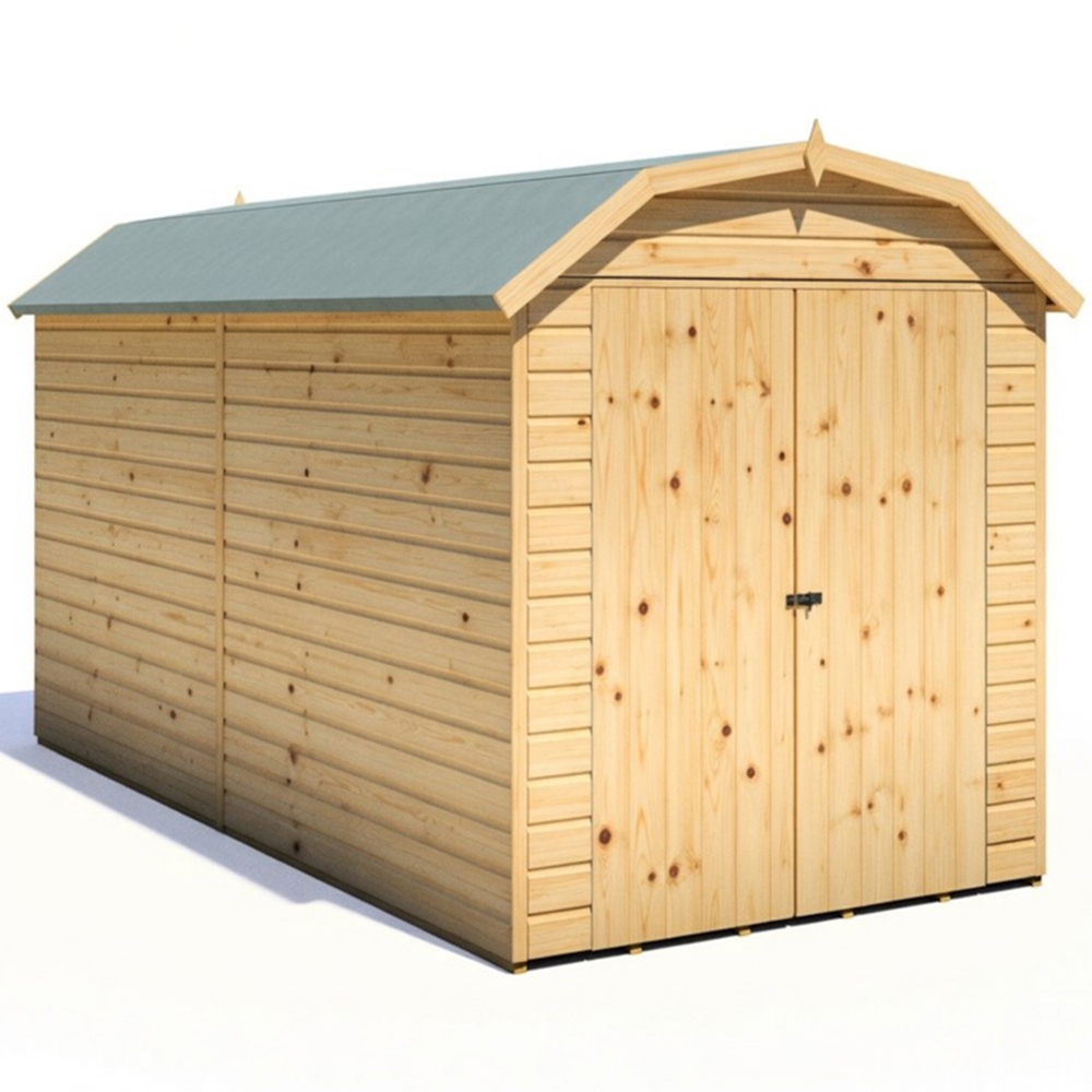 Shire Barn 12 x 6ft Double Door Shiplap Apex Garden Shed Image 3