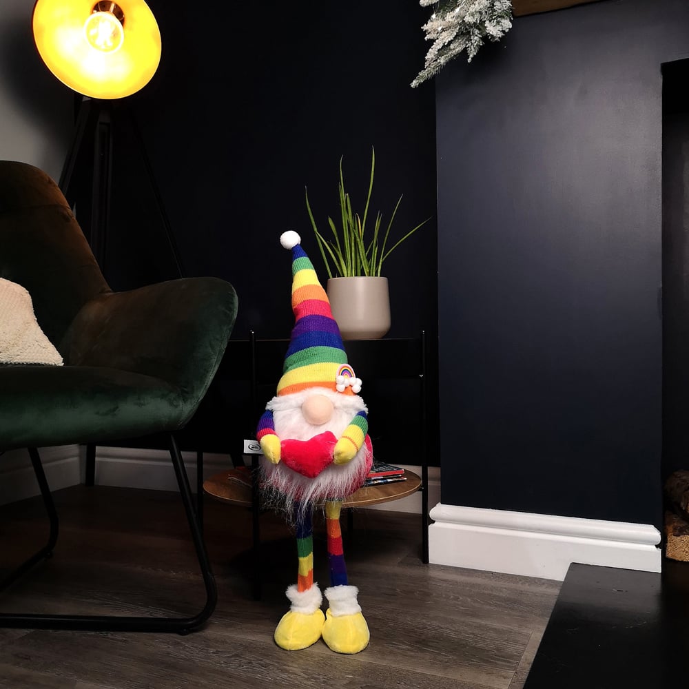 Samuel Alexander Rainbow Plush Large Standing Gonk Christmas Decoration Image 7