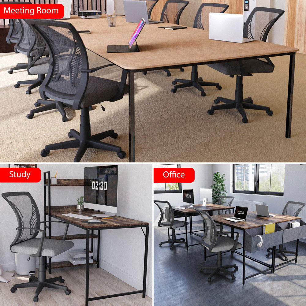 Vida Designs Airdrie Grey Mesh Office Chair Image 4