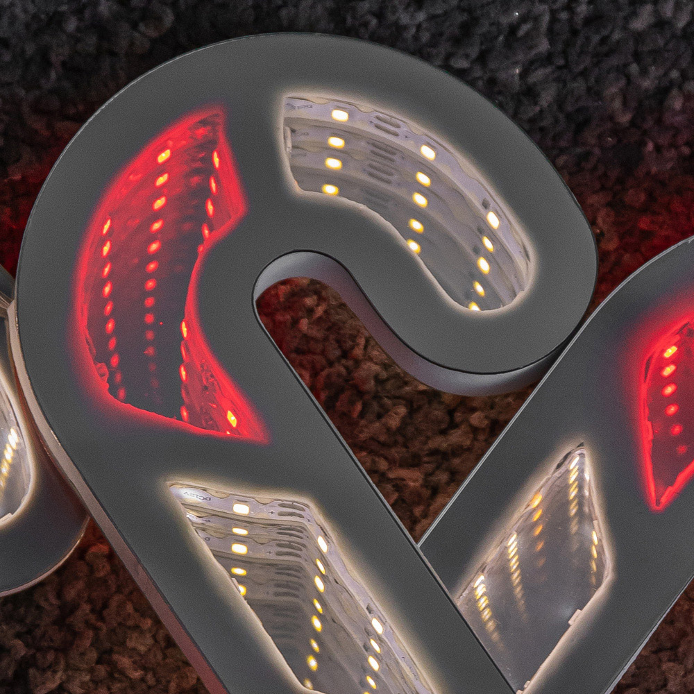 Samuel Alexander 6 Hanging Candy Cane Infinity Christmas Light Garland 1.75m Image 5