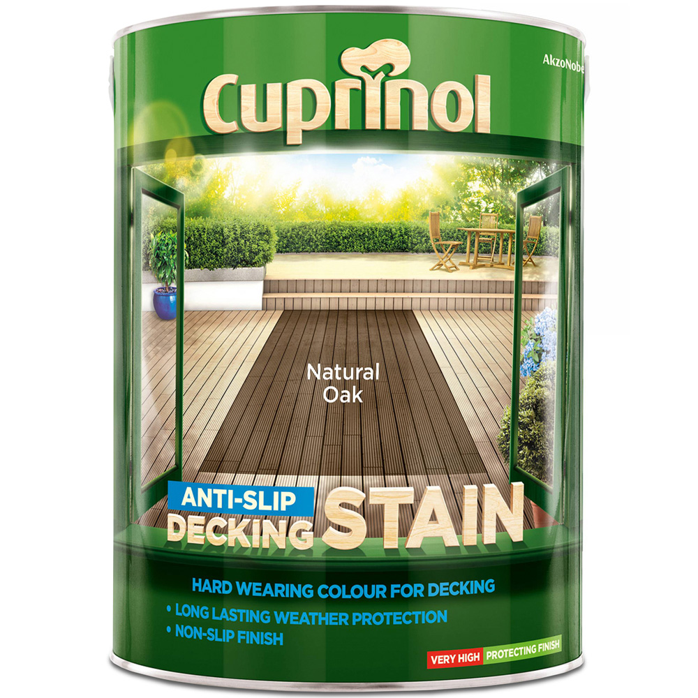 Cuprinol Natural Oak Anti Slip Decking Stain 5L Image 2