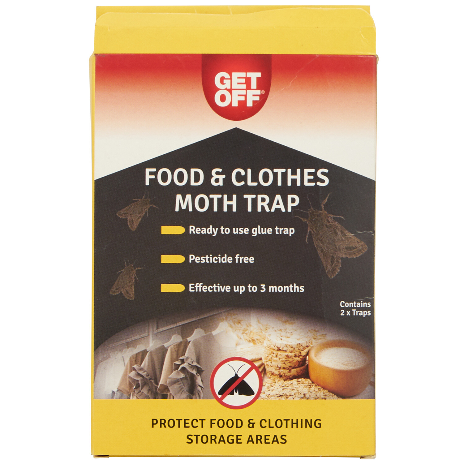 Wilko Get off Clothes & Food Moth Trap Image 1