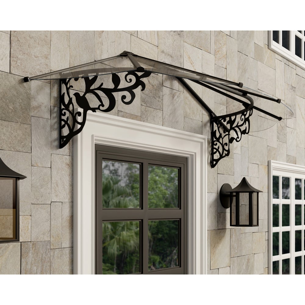 Palram Canopia Lily 2130 Black Clear Door Canopy 2.1 x 0.9m Image 3