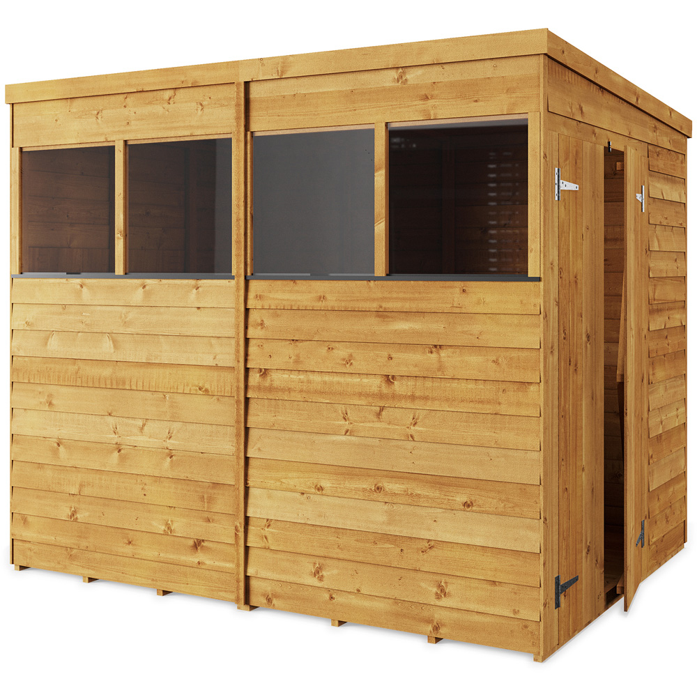 StoreMore 8 x 6ft Double Door Overlap Pent Shed Image 2