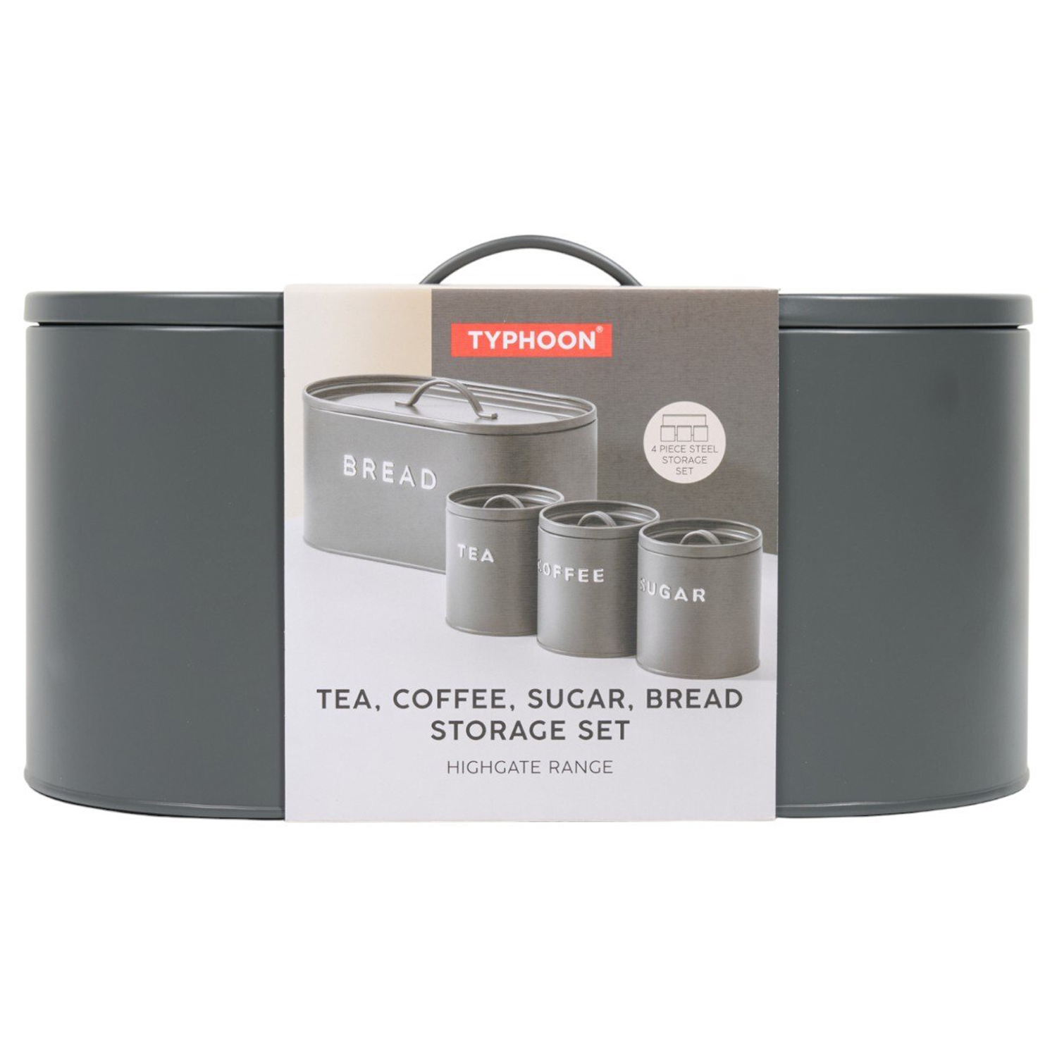 Typhoon 4 Piece Storage Set Grey Image 3