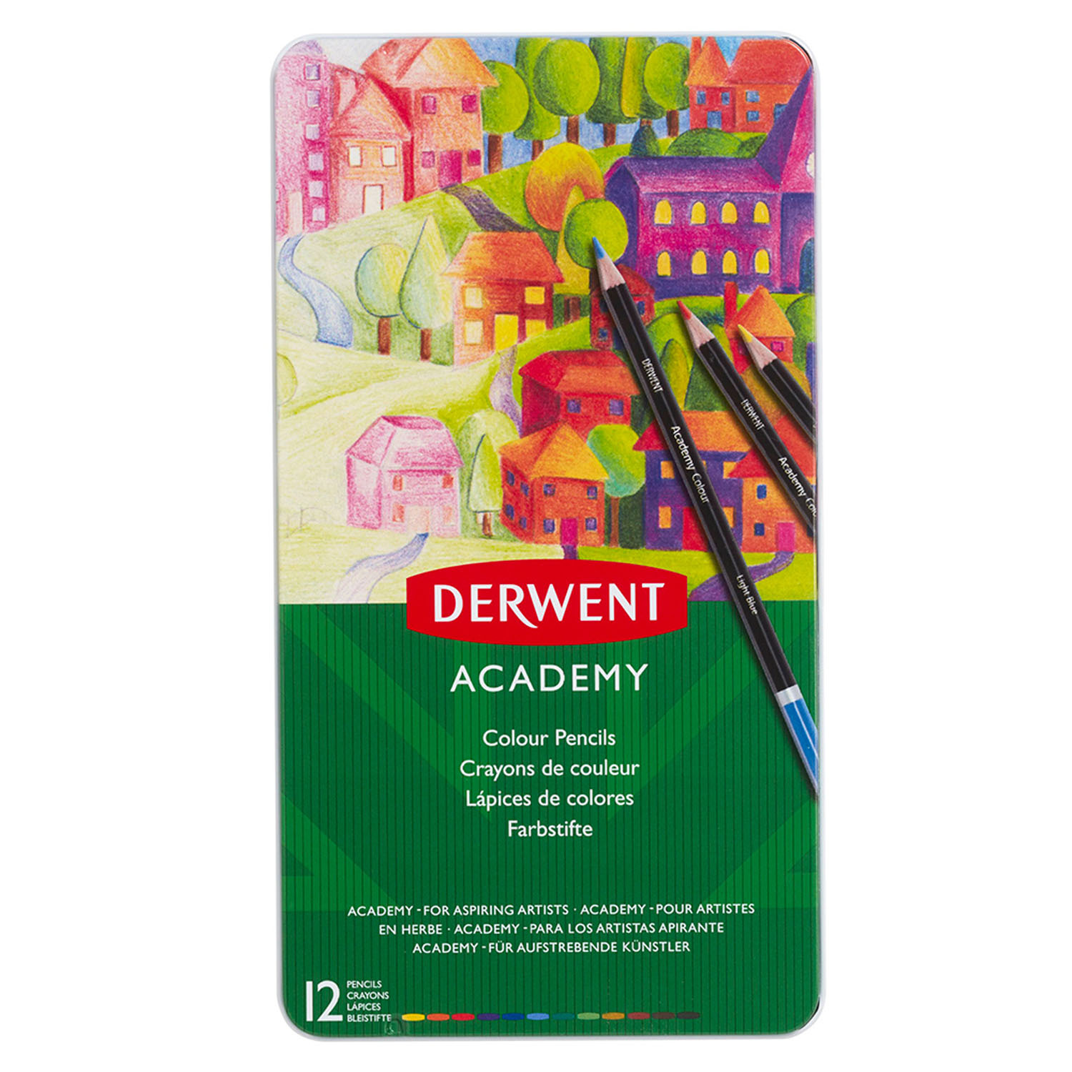 Pack of Derwent Academy Colour Pencils - 12 Image 2
