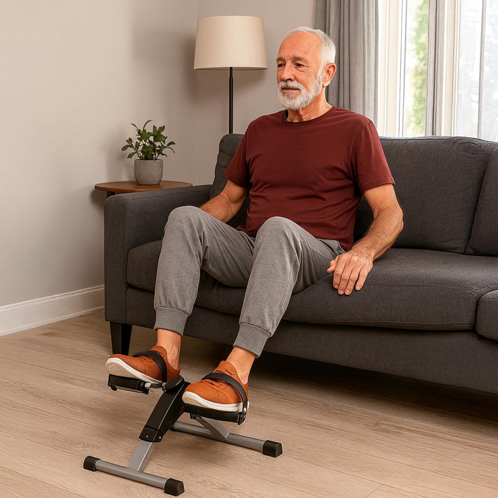 Alivio Portable Mini Bike Pedal Exerciser Machine with LCD Display Image 2