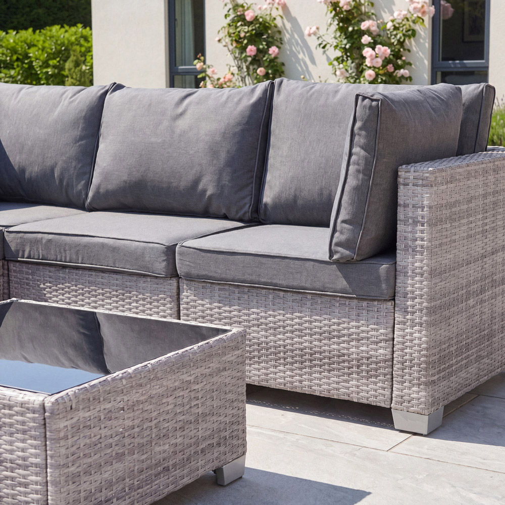 Artemis Home Saviano 8 Seater Gre Rattan Modular U-Shaped Corner Sofa Set Image 2