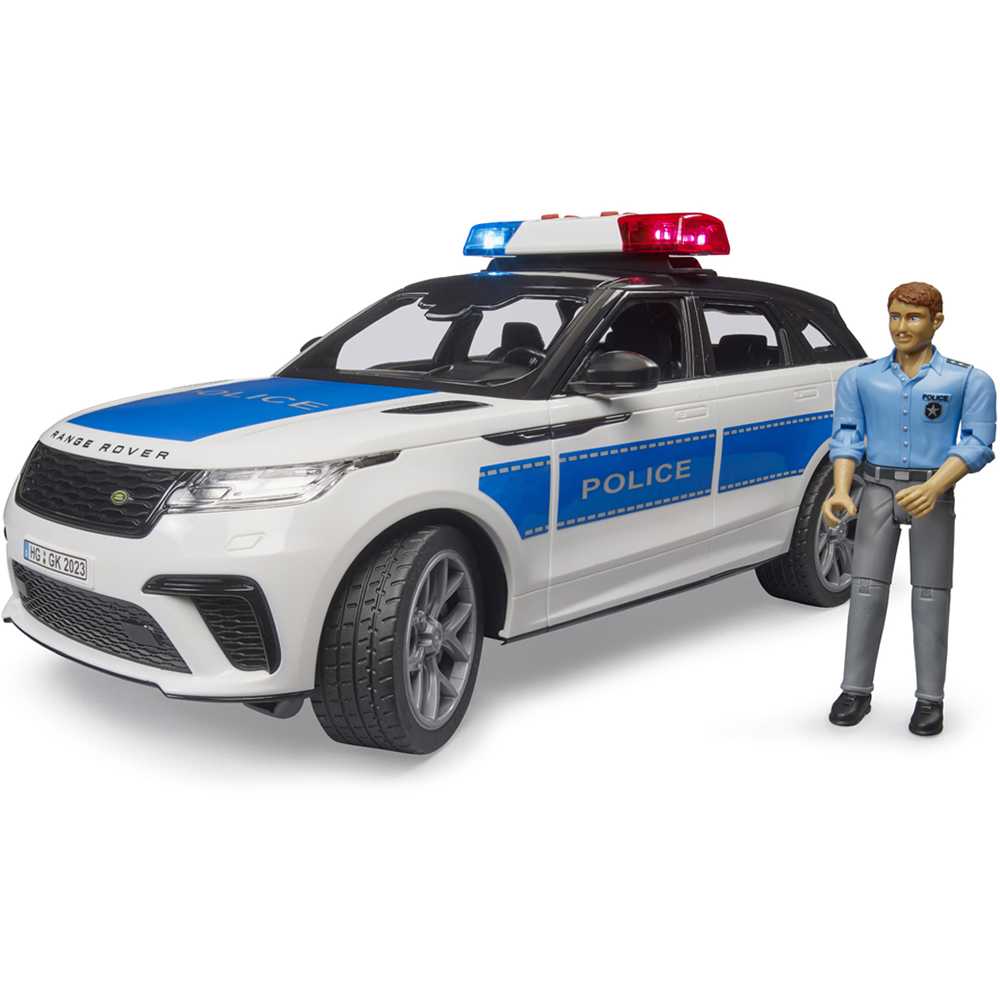 Bruder Kids Range Rover Velar Police with Policeman Playset Model Image 3