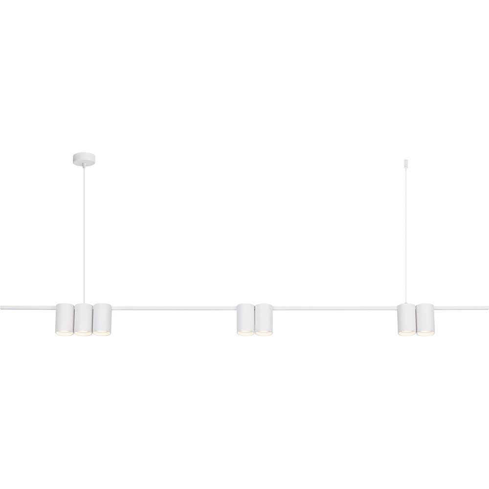 Milagro Genesis White Strip 7 LED Pendant Light Image 1