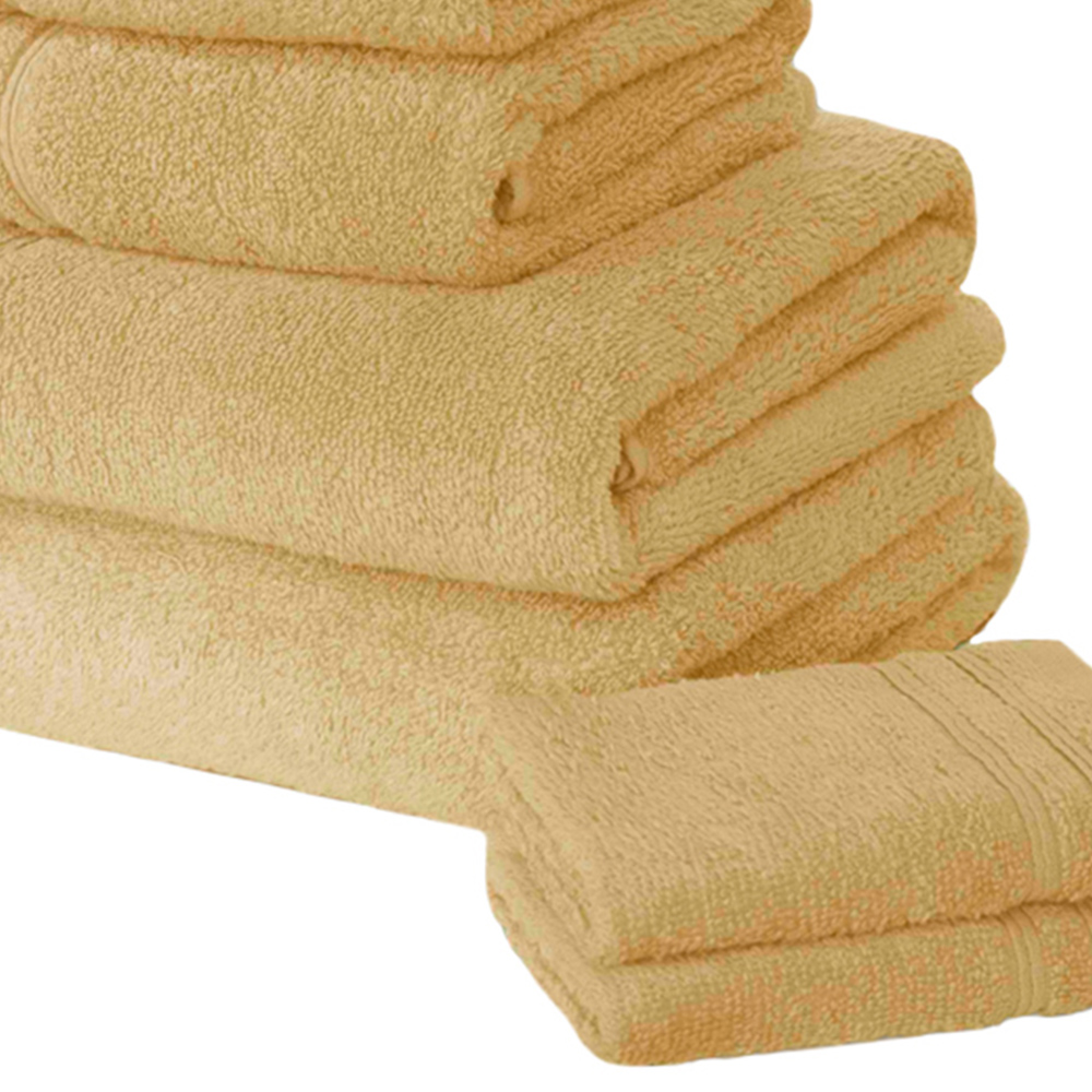 Rapport Home So Soft Ochre Grey Cotton Hand Towel Image 3