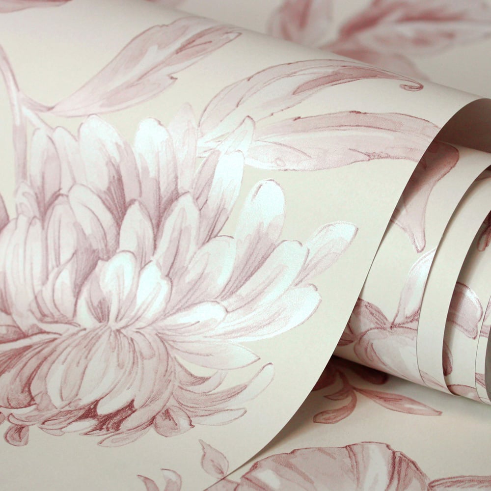 Fine Decor Isabella Floral Pink Wallpaper Image 3