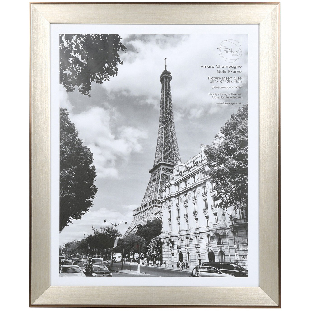 The Port. Co Gallery Amara Gold Photo Frame 20 x 16 inch Image