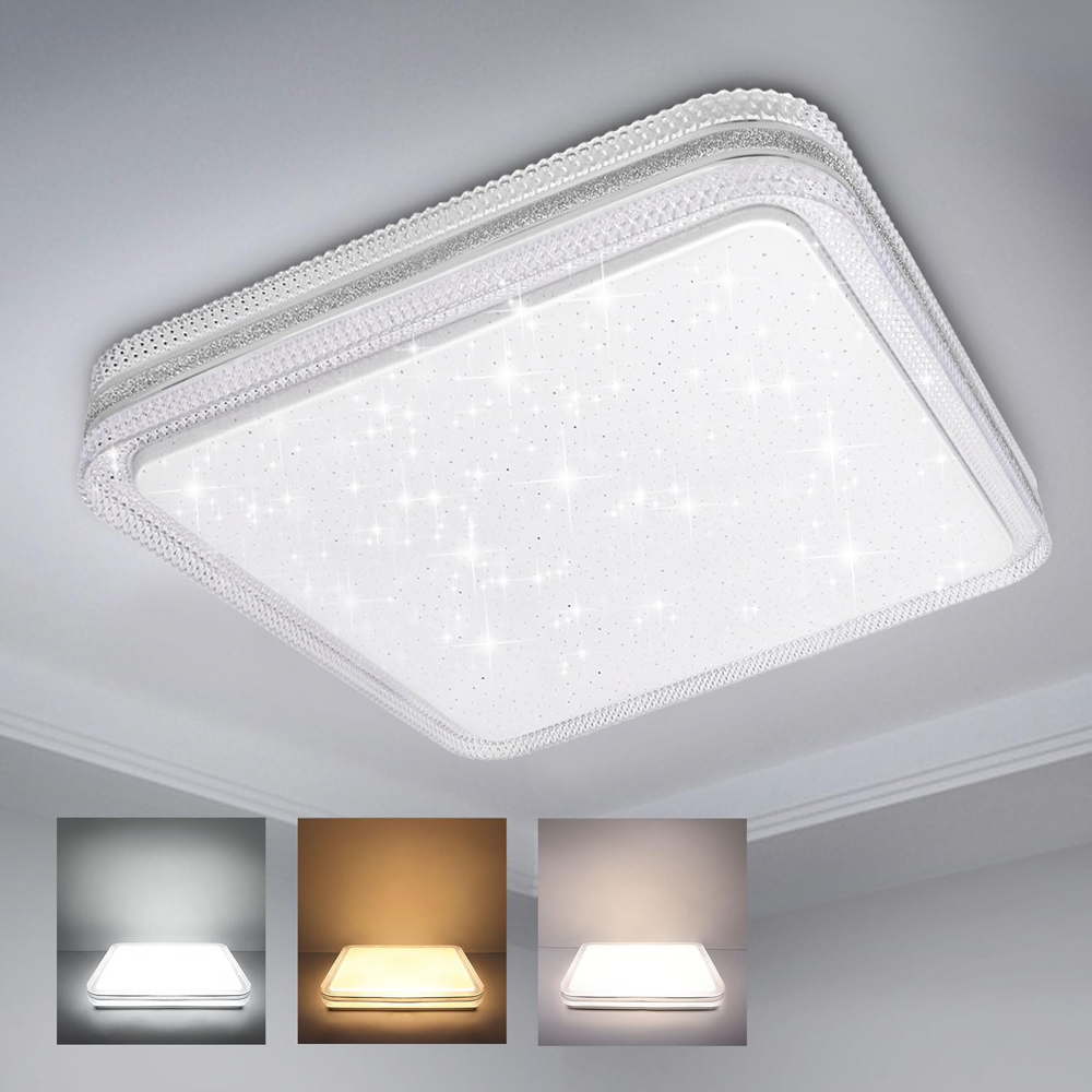 ExtraStar Crystal Effect Border Tri Tone Ceiling Downlight Image 2