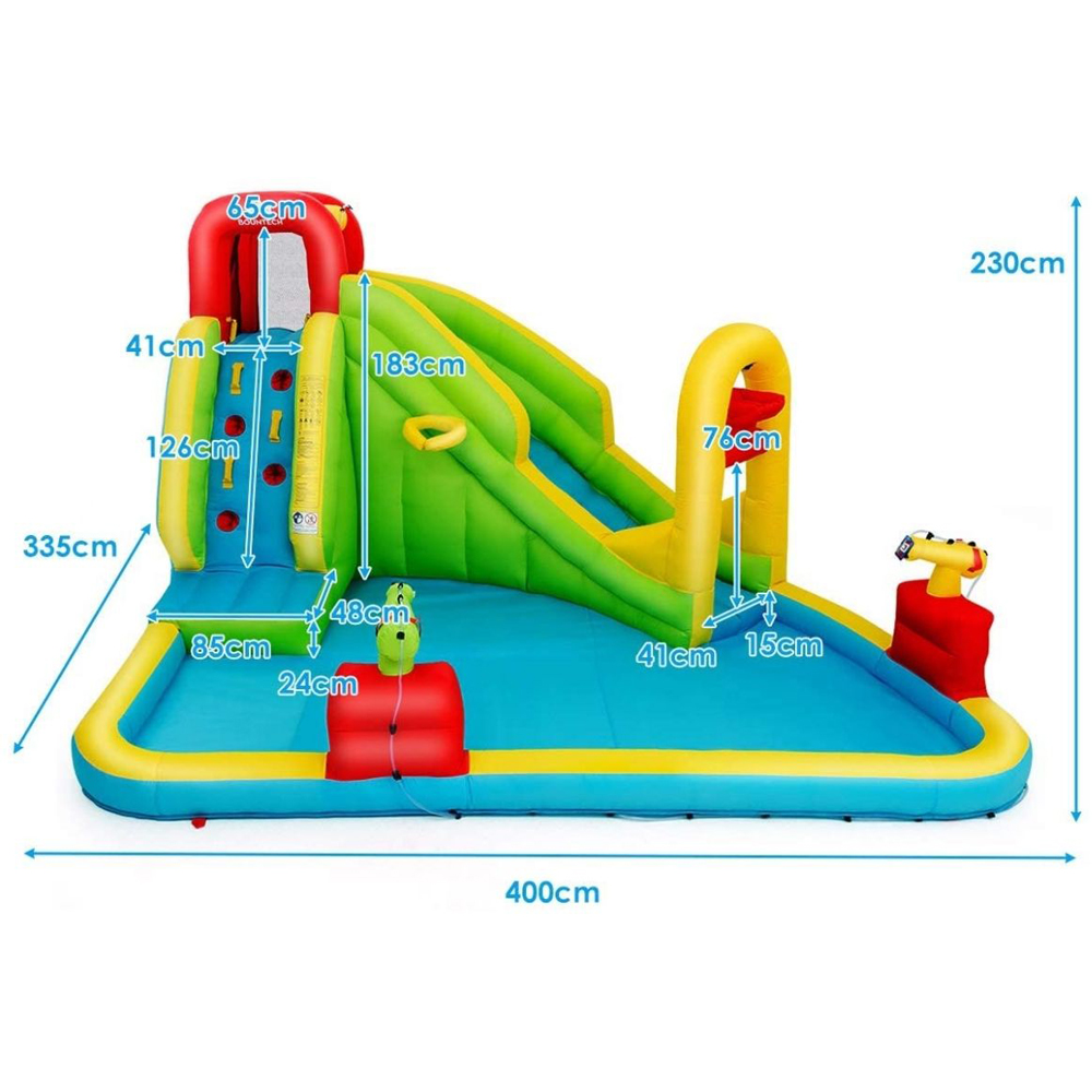 Costway Inflatable Bouncy Castle with Water Slide and Pool Area Image 9