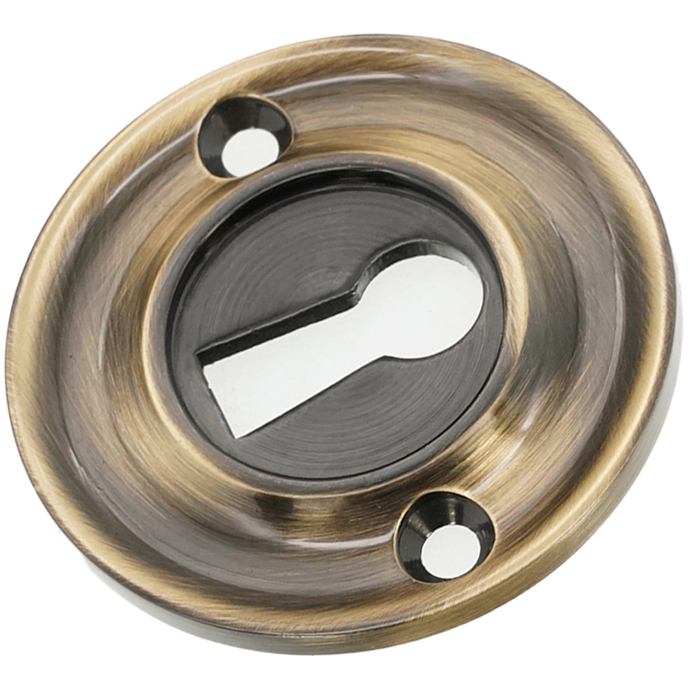 Spira Brass Slimline Standard Antique Brass Escutcheon Image 3