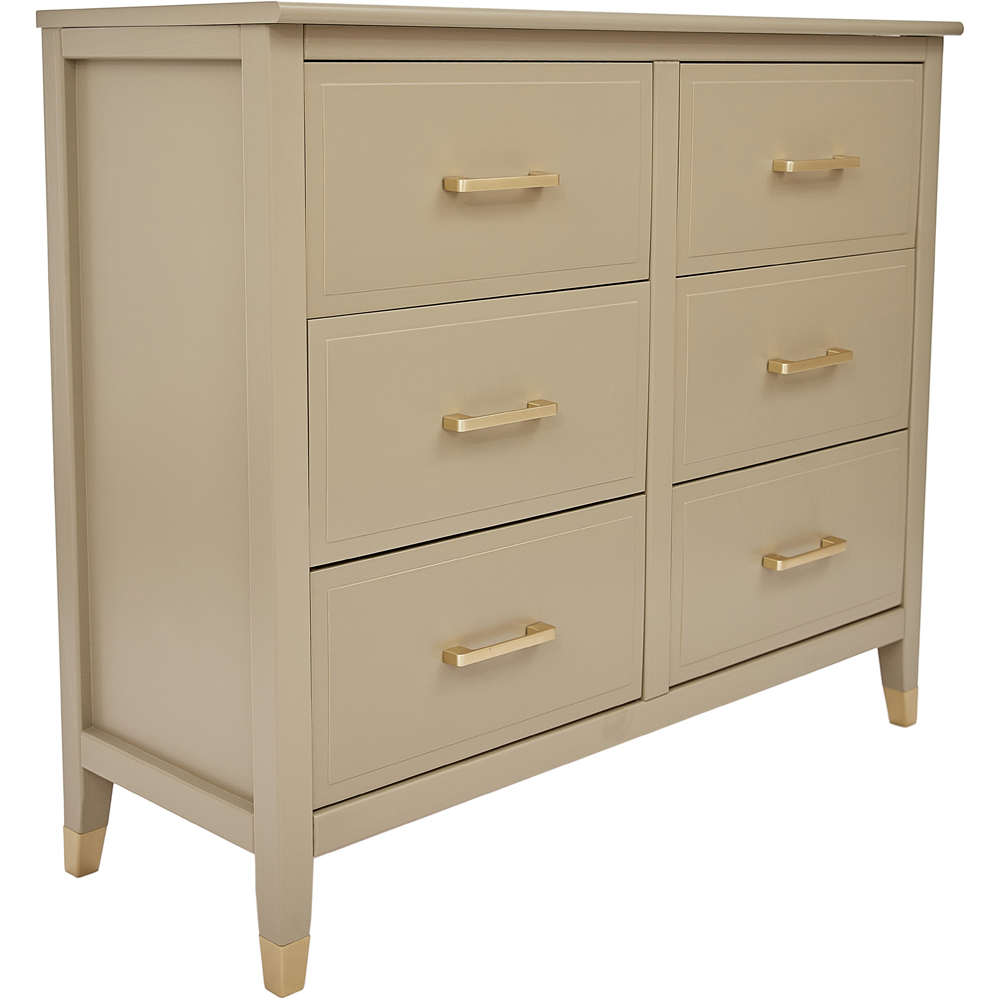 Palazzi 6 Drawer Clay Chest of Drawers Image 2