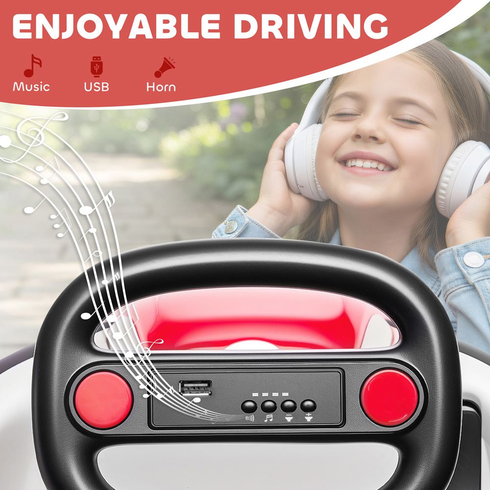Tommy Toys Kids Red 360 Degree Rotating Ride On Bumper Car with Safety Belt Image 7