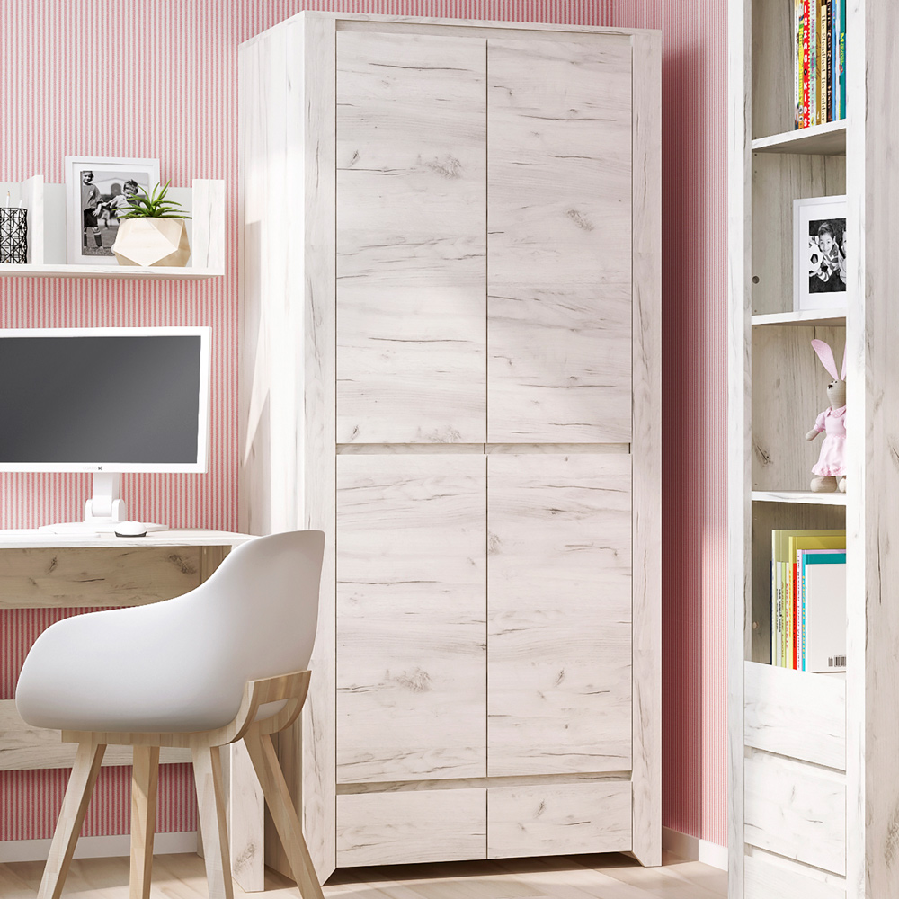 Florence Angel 2 Door 2 Drawer Fitted Wardrobe Image 1