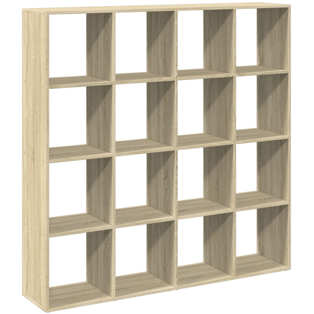 vidaXL 16 Shelf Sonoma Oak Bookcase Image 3