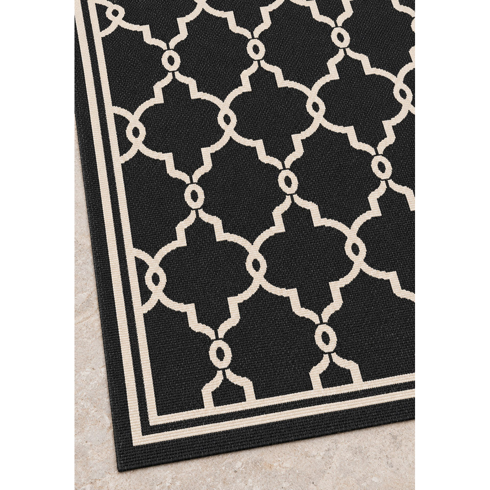 Portland Rugstyle Black Spanish Tile Rug 120 x 170cm Image 3