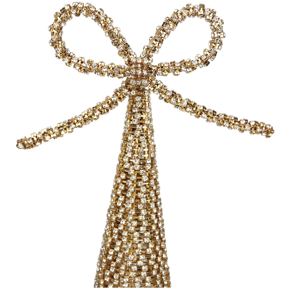 Gold Diamante Tree Decoration Image 2