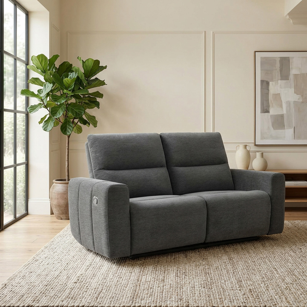 Holborton Manual Recliner Sofa Dark Olive 3 Seater Image 4