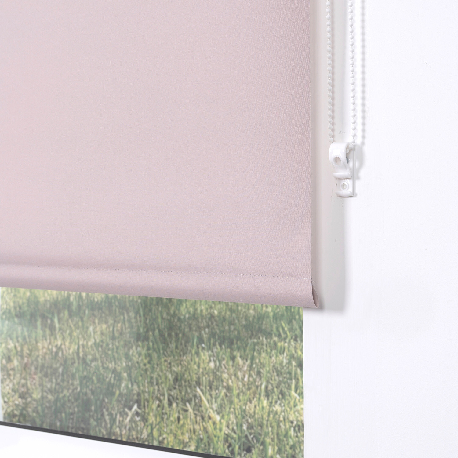 Plain Blackout Blinds - Soft Pink / 60cm Image 4