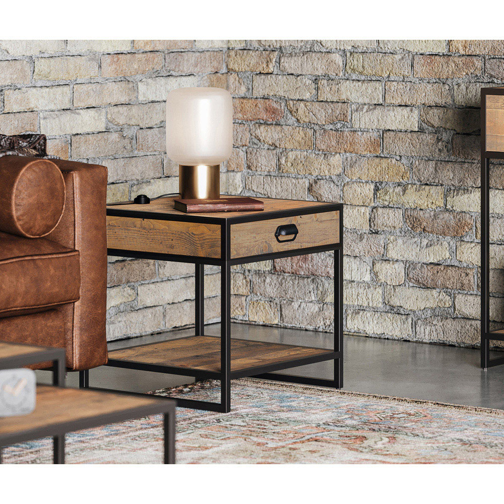 Baumhaus Ooki Single Drawer Lamp Table Image 5