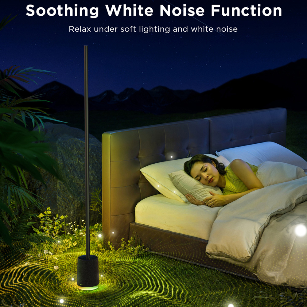 Govee Pro RGBICWW LED Smart Black Floor Lamp with Speaker Image 6