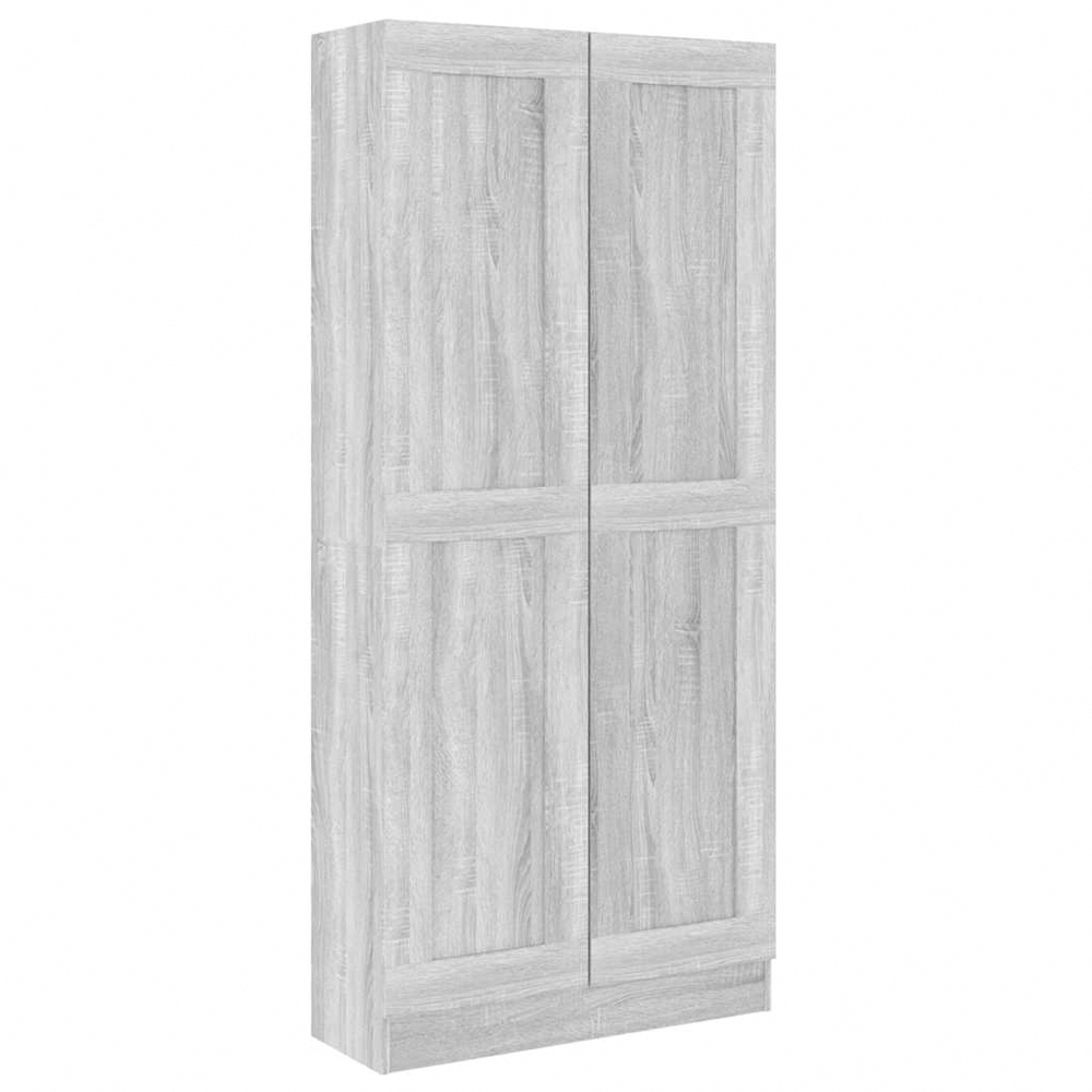 vidaXL 2 Door Grey Sonoma Oak Cabinet Image 2