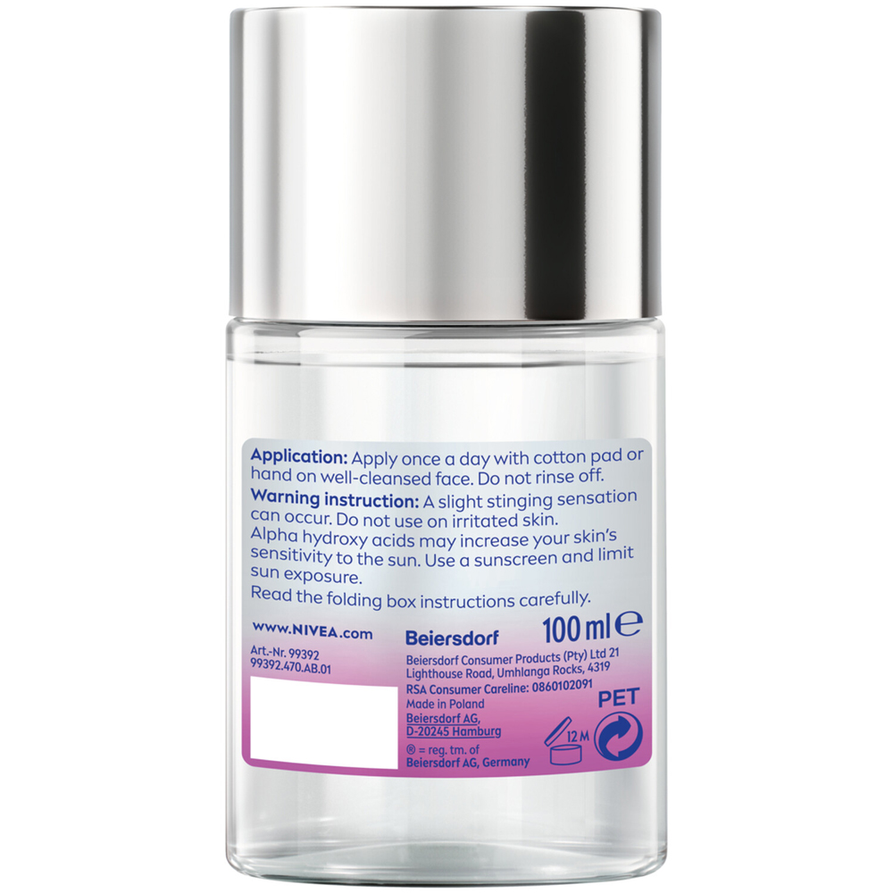 Nivea Luminous 630 Skin Glow Liquid Refiner 100ml Image 4