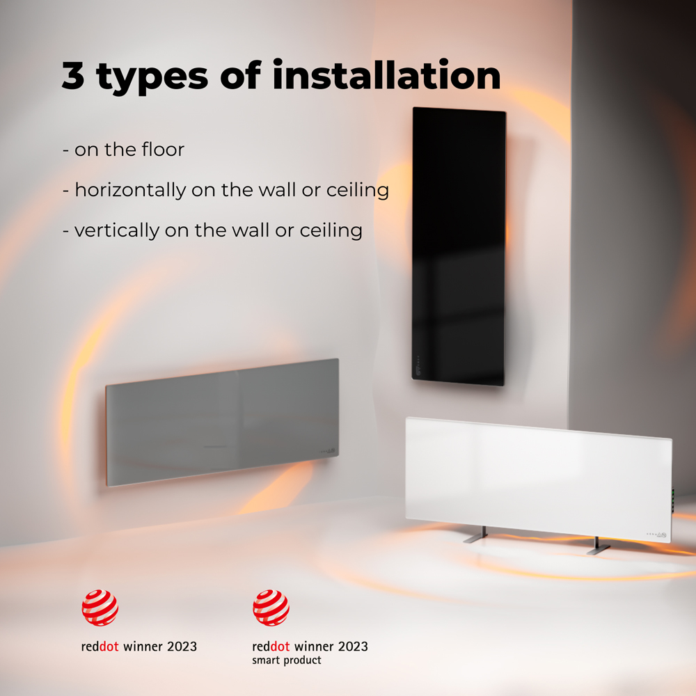 Aeno Premium Eco Smart Black Heater Image 6
