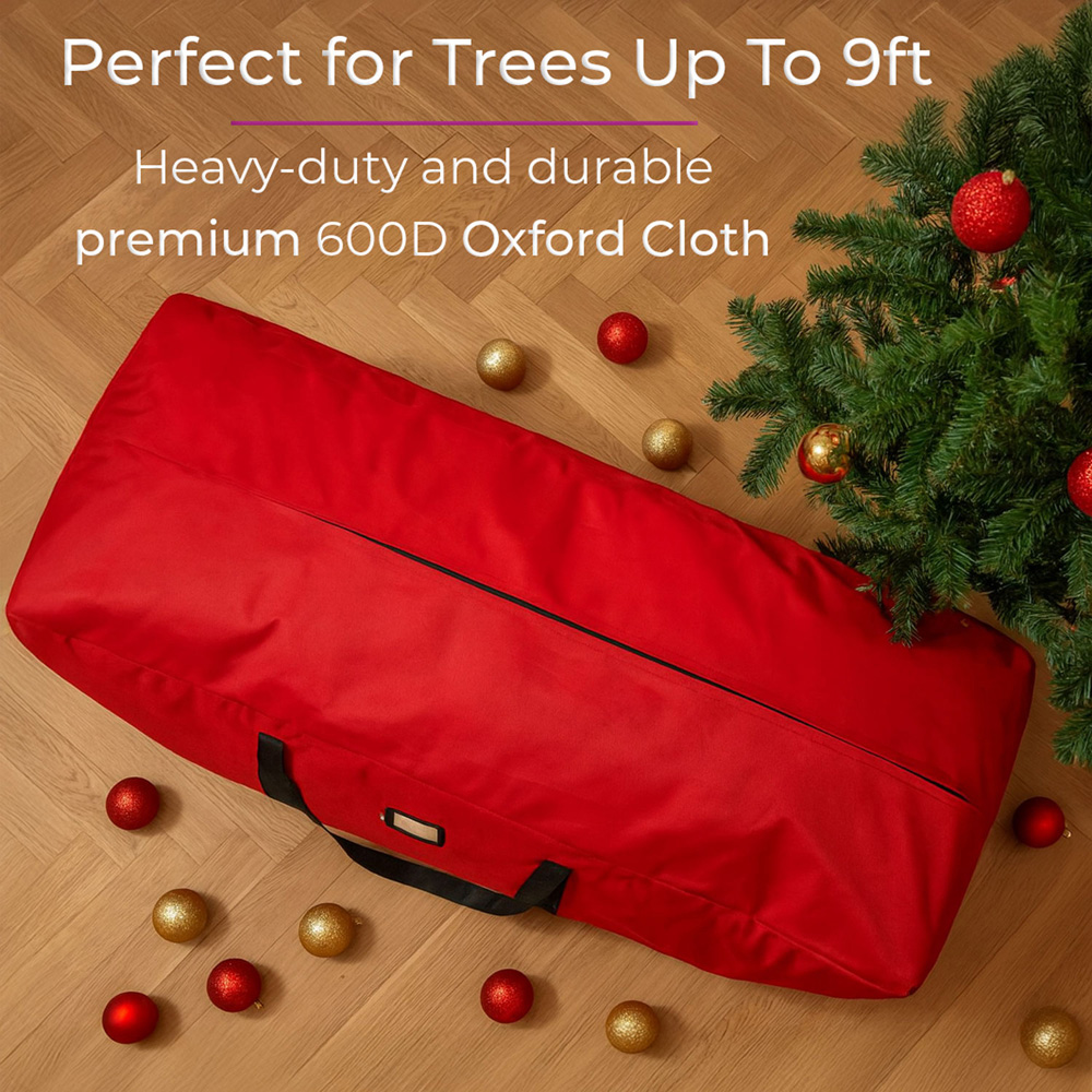 Neo Red 600D Heavy-Duty Artificial Christmas Tree Storage Bag 9ft Image 3