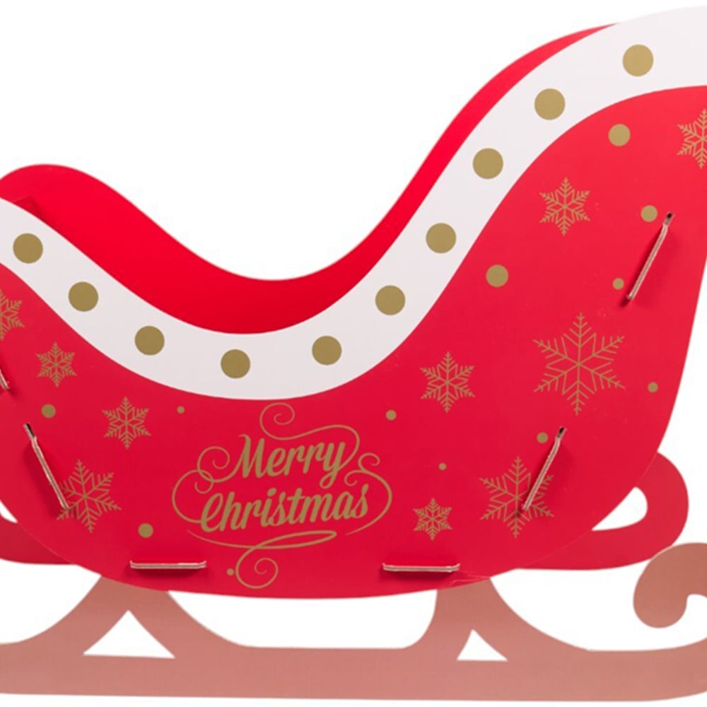 Make Your Own Christmas Sleigh Hamper - Red Image 6