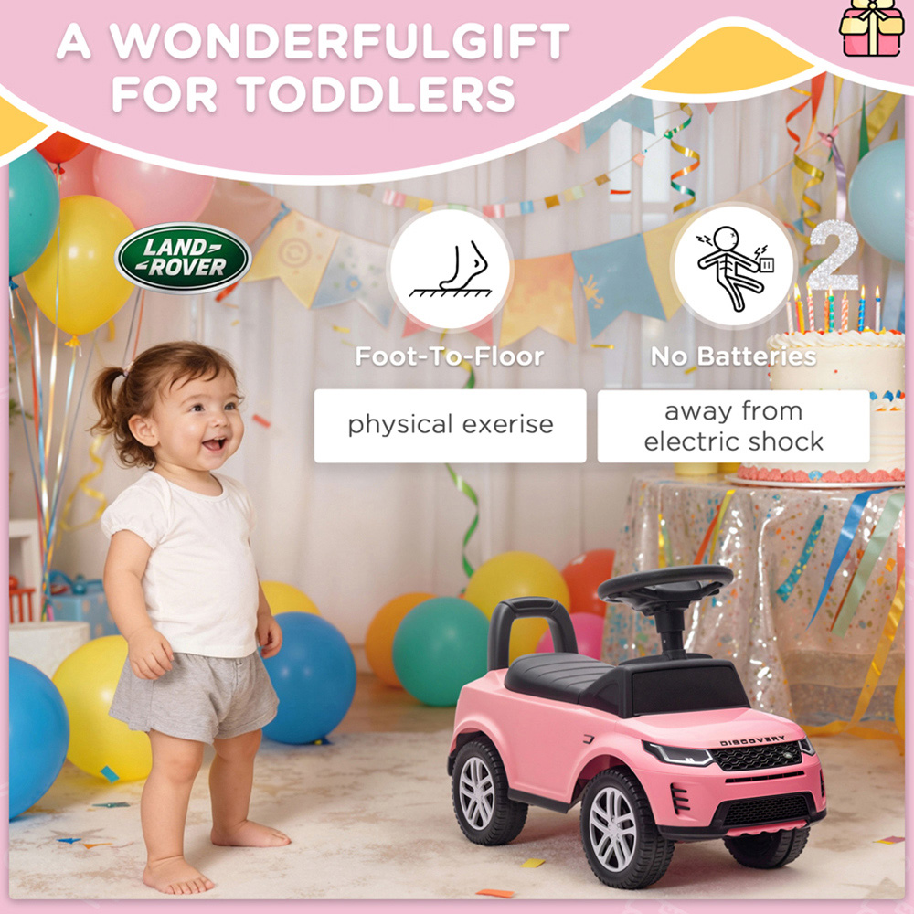 Tommy Toys Toddler Pink Licensed Land Rover Ride On Car Image 8