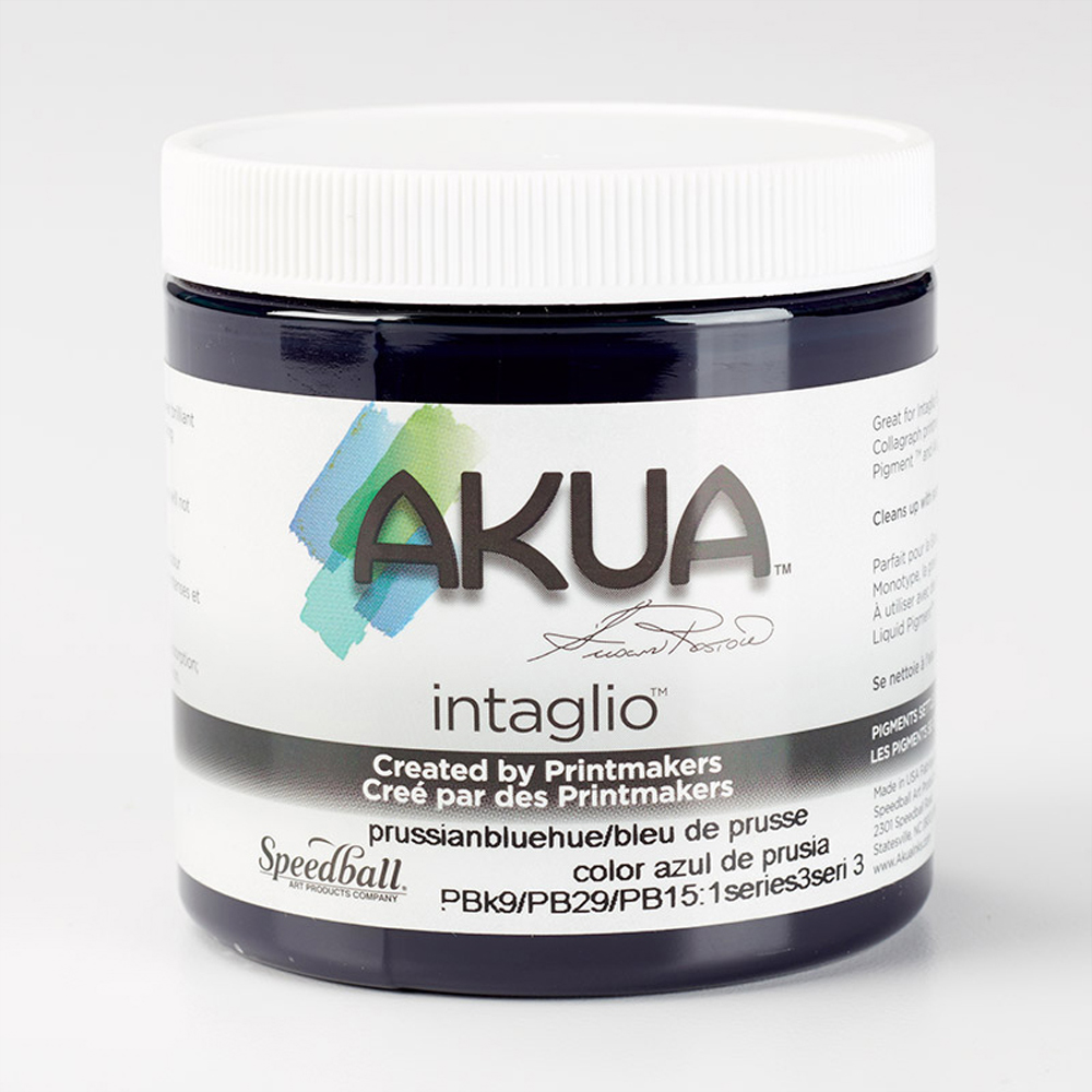 Speedball Akua Intaglio Prussian Blue Water Based Printing Ink 236ml Image 2