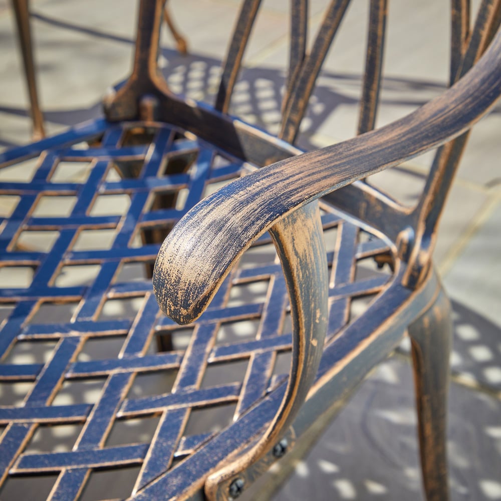 Home Source Denali 4 Seater Aluminium Bistro Set Image 7