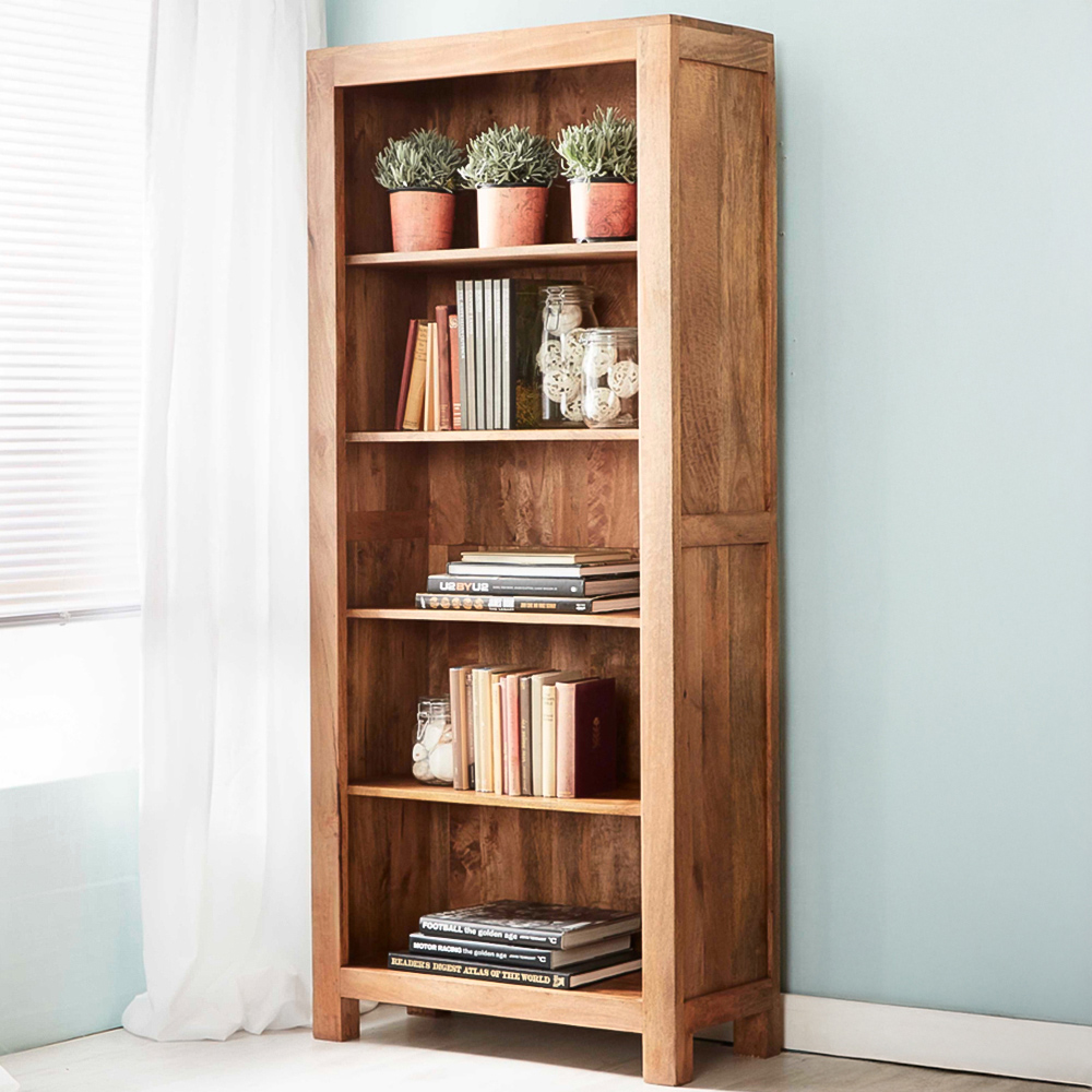 Brooklyn Napoli Toko 5 Shelf Light Mango Large Open Bookcase Image 1