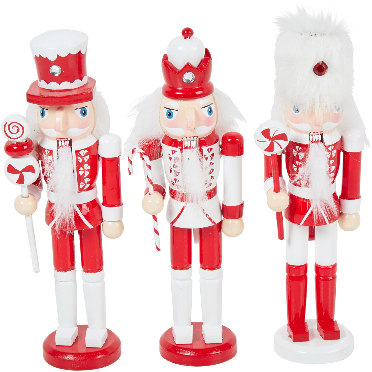 Candy Cane Nutcracker Decorations - Red Image 1