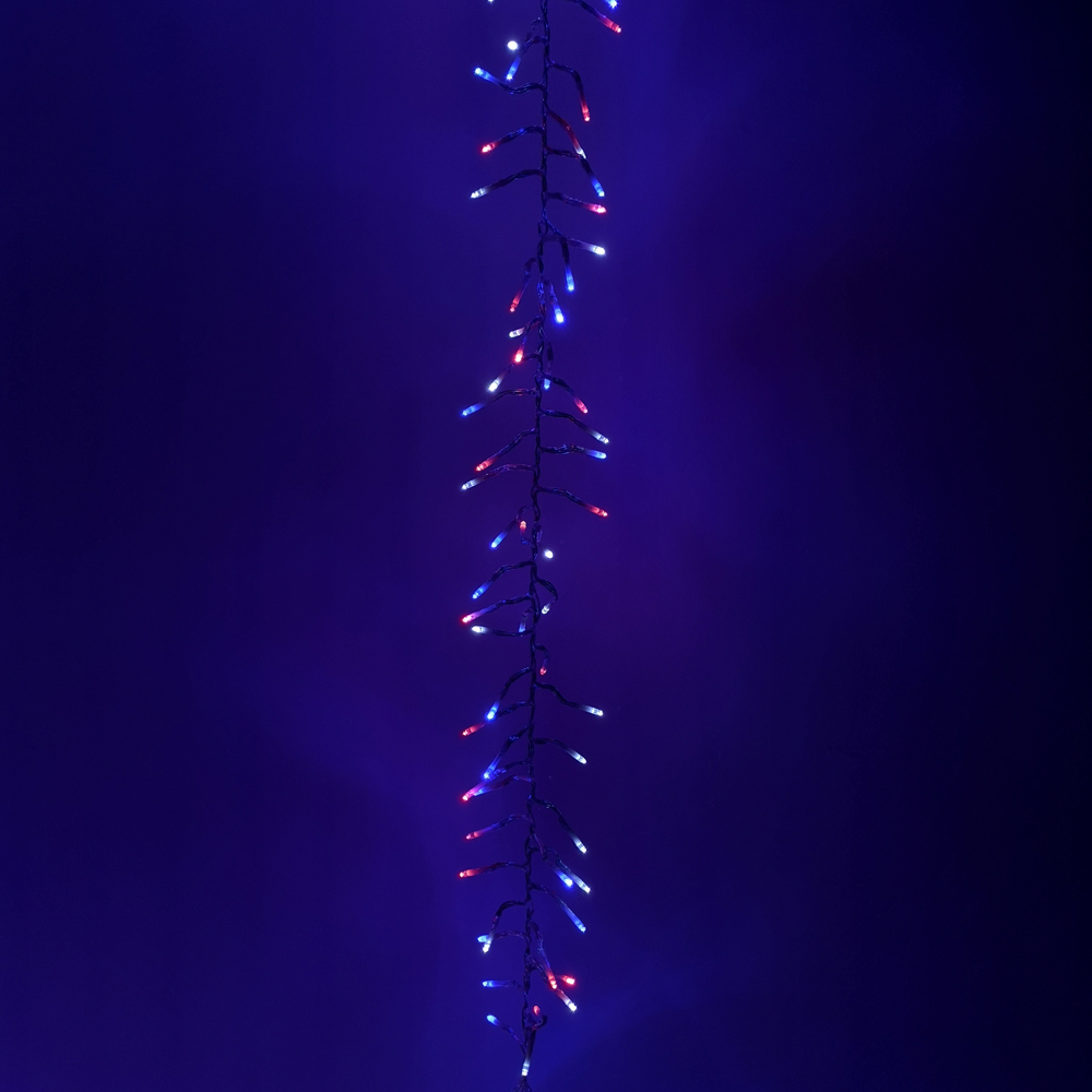 Samuel Alexander 200 Red White and Blue LED Cluster Christmas Light 16m Image 5