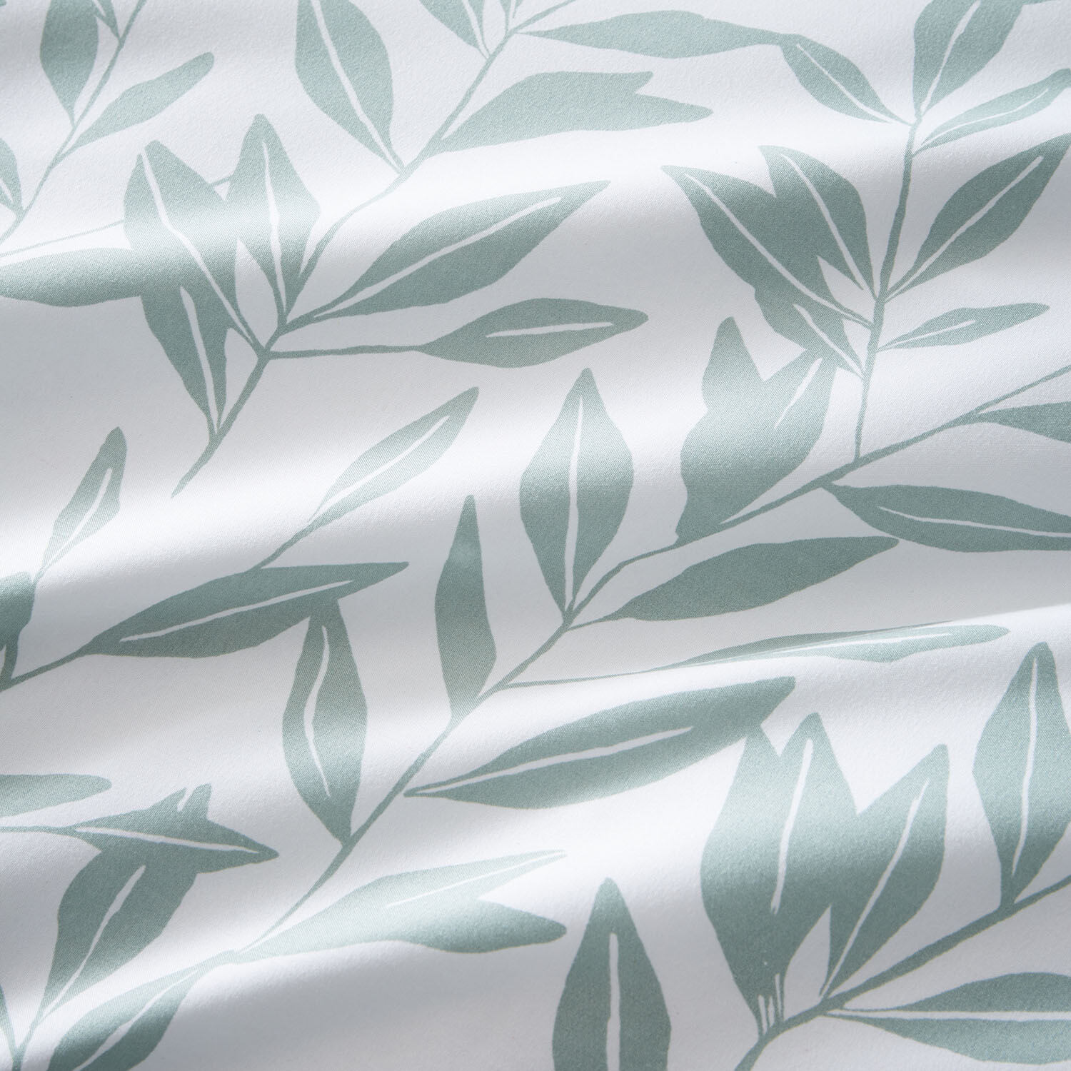 Hallie Printed Leaves Duvet Set - Sage / Double Image 4
