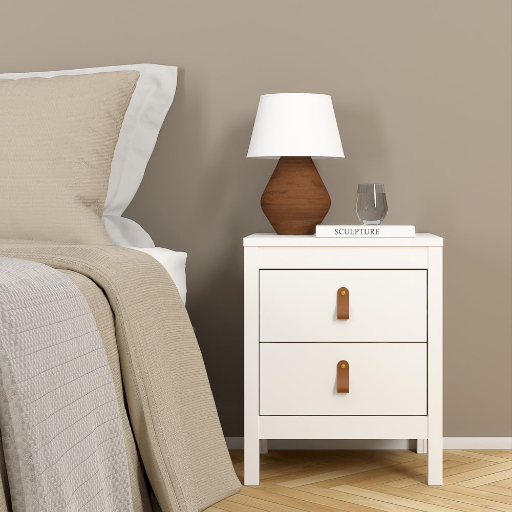 Florence Barcelona White 3 Piece Bedroom Furniture Set Image 6