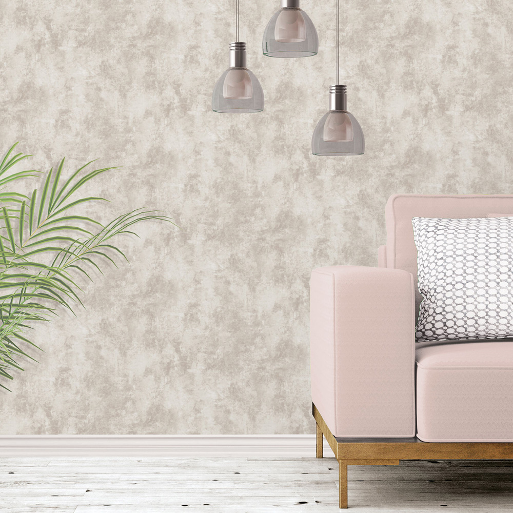 Galerie Nostalgie Molted Marble Cream and Beige Wallpaper Image 2