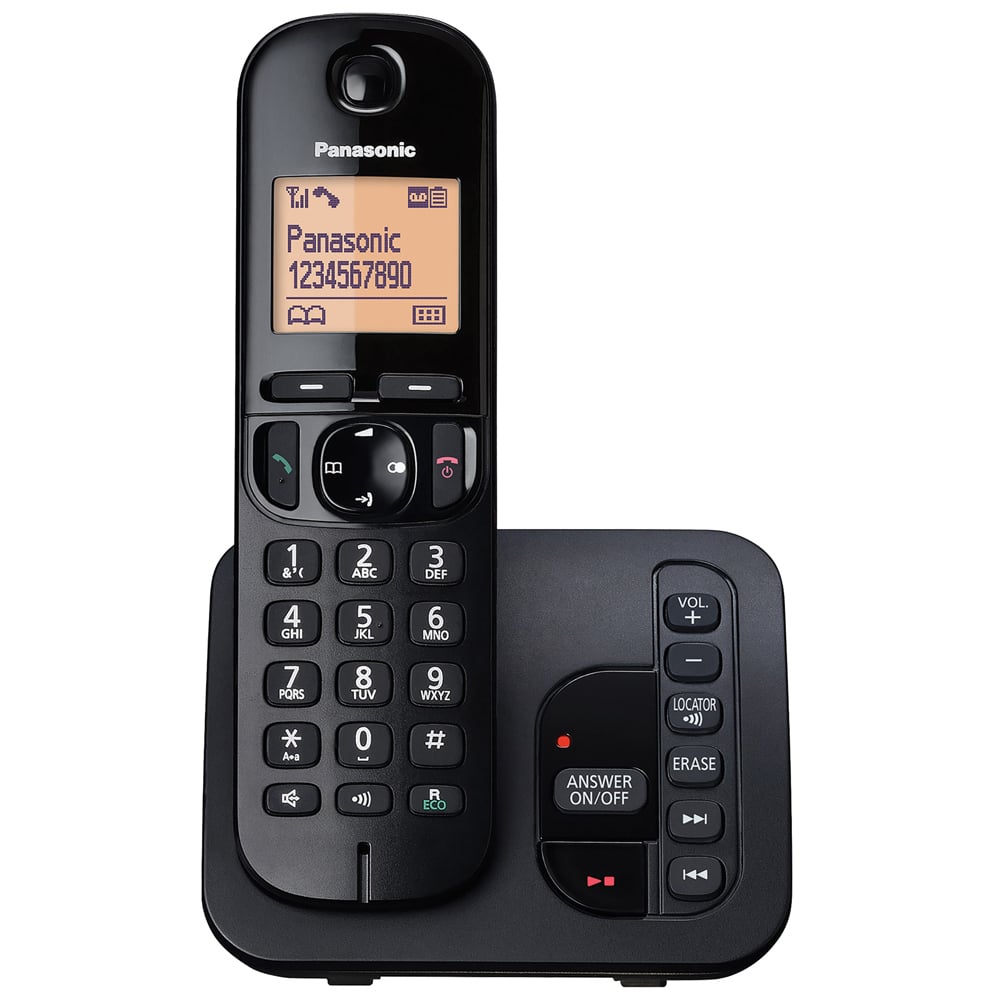 Panasonic KX-TGC222EB DECT Cordless Phone with Answer Machine Twin Pack Image 2