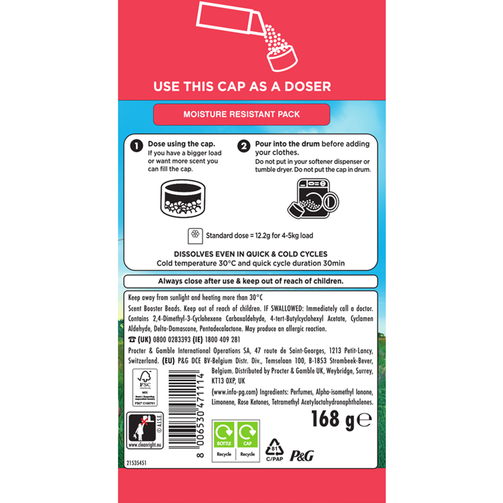 Lenor In Wash Scent Booster Beads 168g First Day of Spring Image 2
