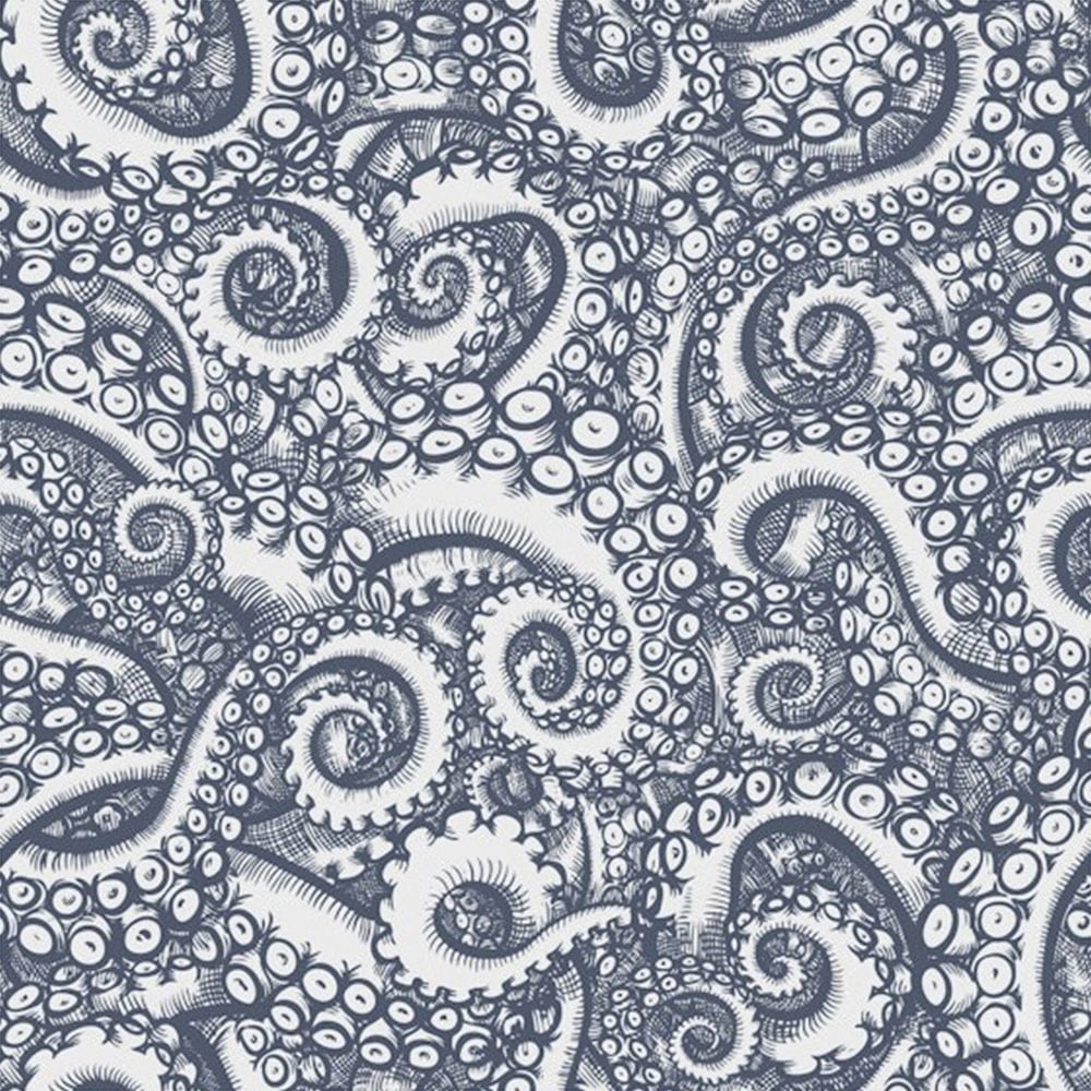 Bobbi Beck Eco Luxury Tentacle Blue Wallpaper Image 1