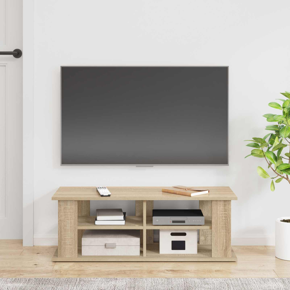 vidaXL 2 Shelf Sonoma Oak TV Stand Image 4